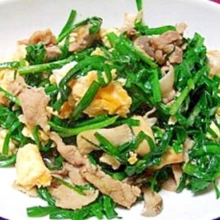 簡単*豚肉入りニラ玉